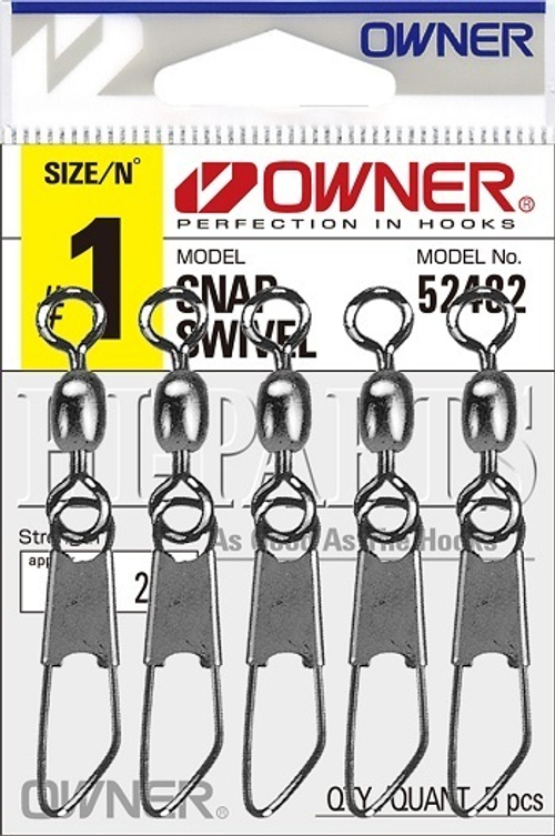 Вертлюг с карабином Owner 52482 №2/0