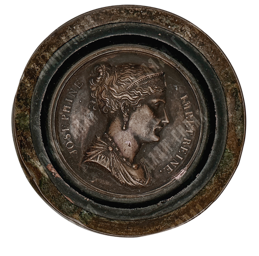 Медальон Императрица Жозефина. Бертран Андрие. 1805 г. Франция. Медь.