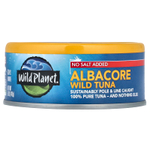 Wild Planet, Дикий тунец Albacore, без добавления соли, 142 г (5 унций)
