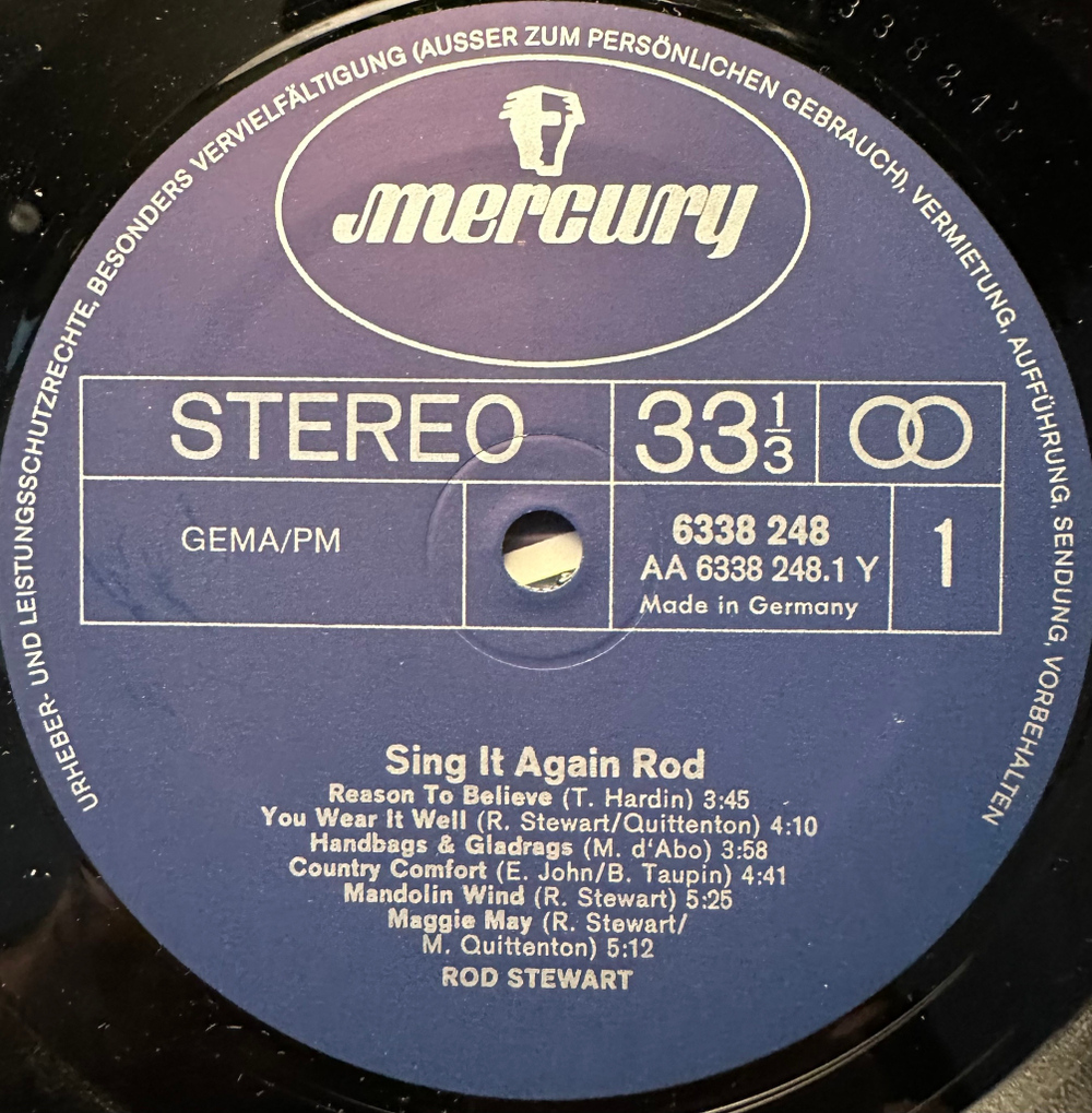 Rod Stewart - Sing It Again Rod (Германия 1973г.)
