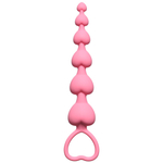 Анальная цепочка Heart's Beads Pink 4101-01Lola