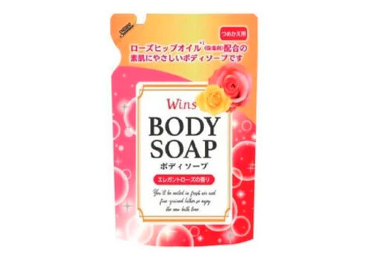 Крем-мыло для тела "Wins Body Soap Rose" с розовым маслом, 340г