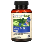 Motherlove, Грудное вскармливание, More Milk Plus, 120 жидких капсул