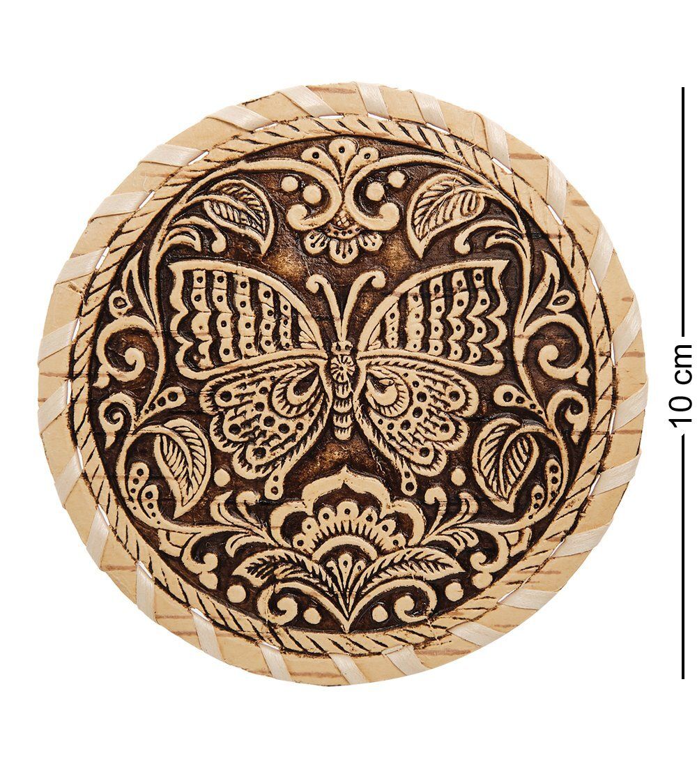 BST-337/ 1 Подставка «Бабочка» (береста)