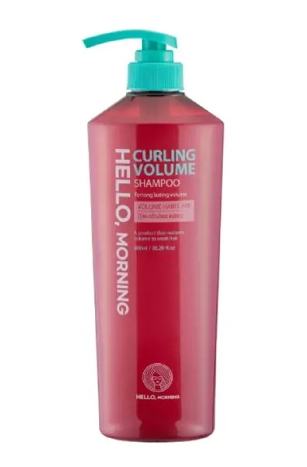 Hello Morning Шампунь для волос для придания объема 600мл Curling Volume Shampoo