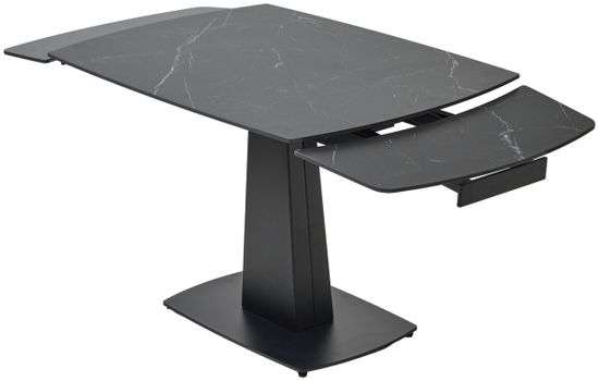 Стол BALDE 140 MATT BLACK MARBLE SOLID CERAMIC / BLACK