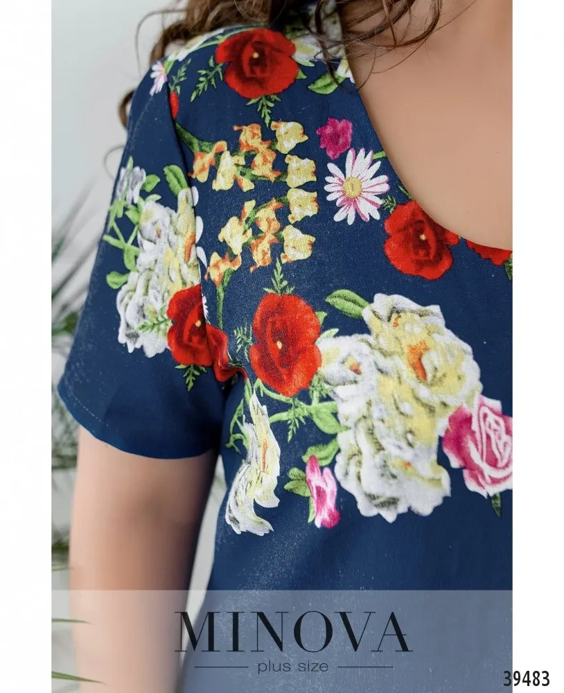 Платье 423Б-джинс Minova