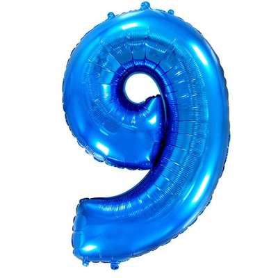 Цифра 9 "Синяя" (40''/102 см)