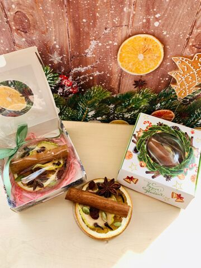 Леденец Глинвейн с натуральными фруктами и специями для приготовления напитка глинтвейна