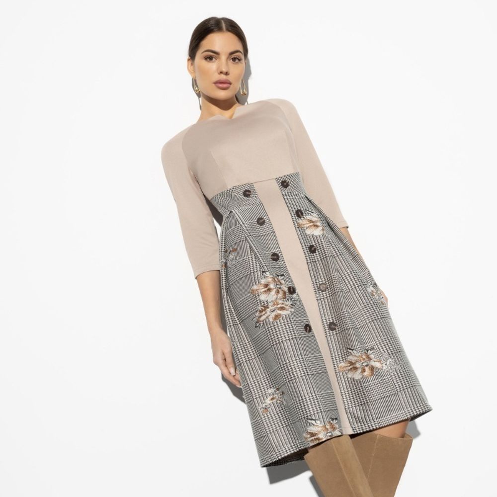 Платье, Самая увлекательная (magic beige) Charutti (Акция)