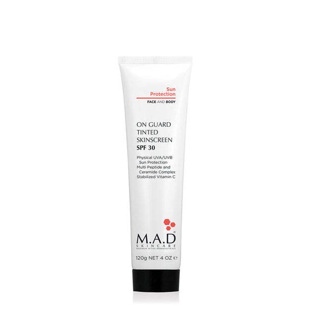 M.A.D SOLAR PROTECTION ON GUARD TINTED SUNSCREEN SPF 30, 120ml