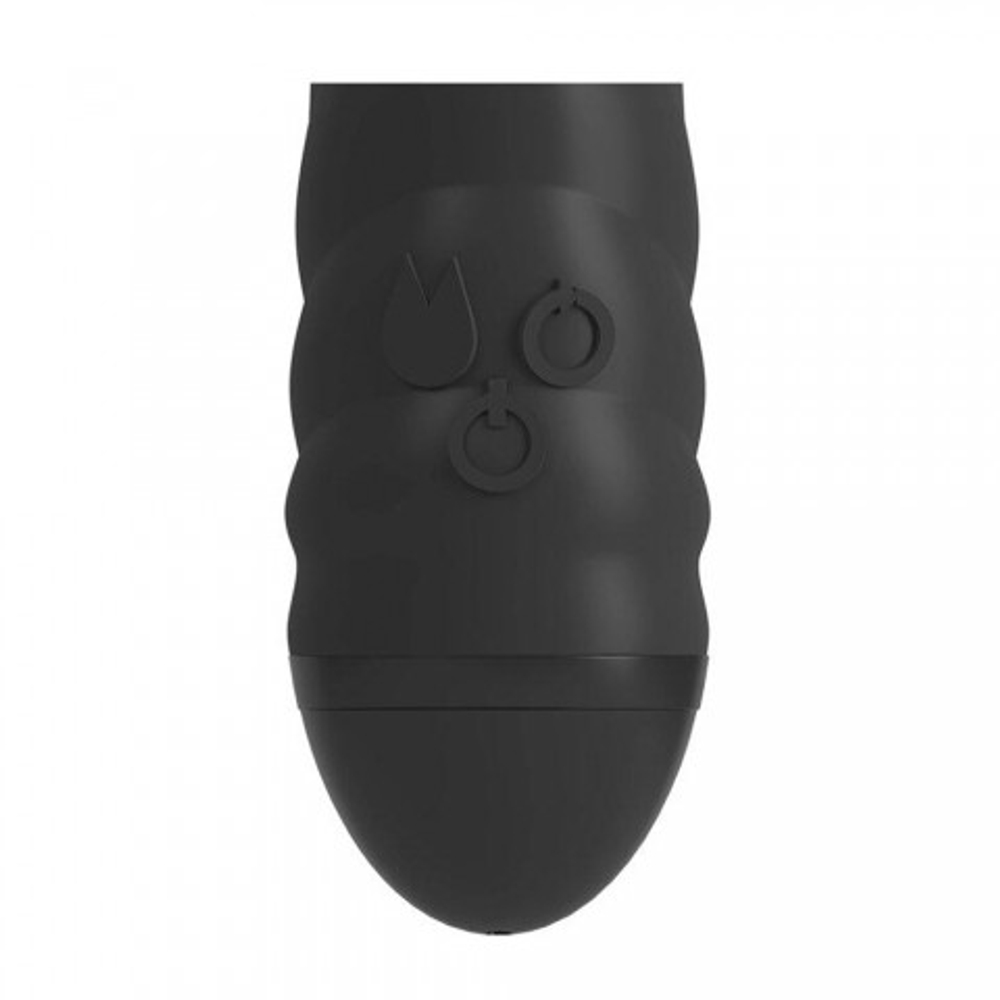 Вибратор-массажер с функцией ротации Twister черный от Adrien Lastic