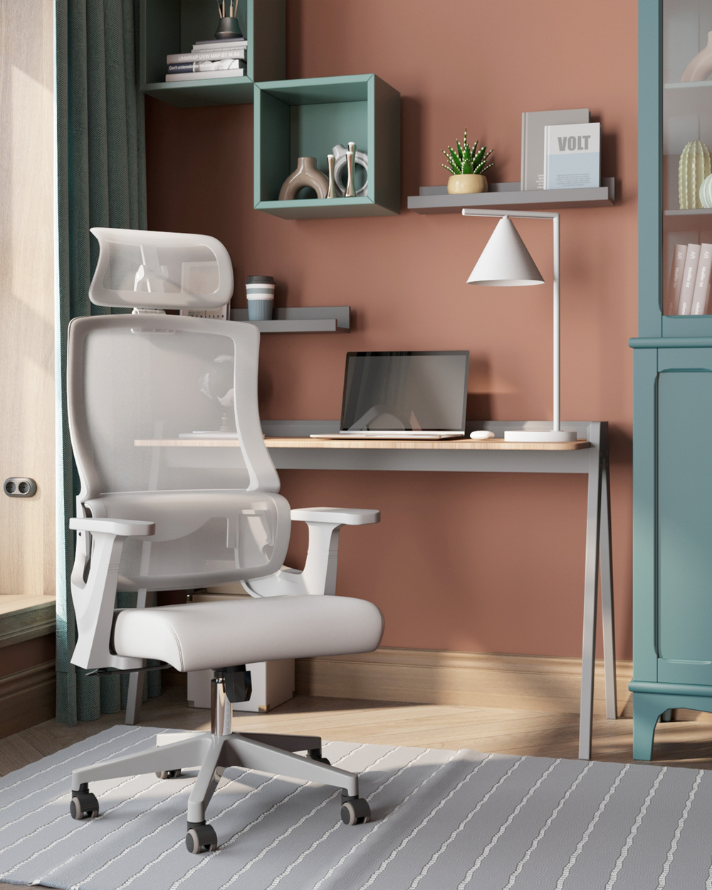 Кресло офисное TopChairs Vantage серый