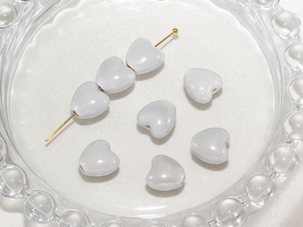 Бусина "Сердце" 10мм, керамика