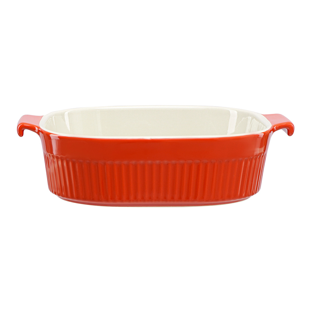 Блюдо для запекания soft ripples, 26,2х22,6 см, красное
