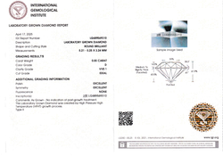 Лабораторно-выращенный бриллиант Кр-57 5.21-5.25 мм D/VVS1 0.55 ct