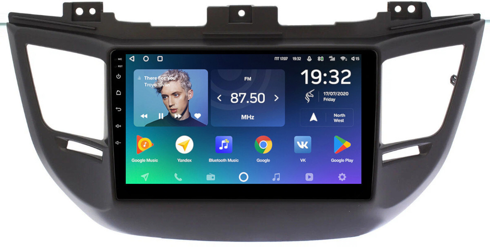 Магнитола для Hyundai Tucson 3 2015-2018 (штатная КЗВ, рамка черная) - Teyes SPRO+ монитор 9" IPS на Android 10, ТОП процессор, 4Гб+32Гб, 4G SIM-слот