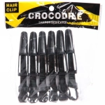 Зажимы парикмахерские 6шт «KLEVER», цвет черный, 11,5см