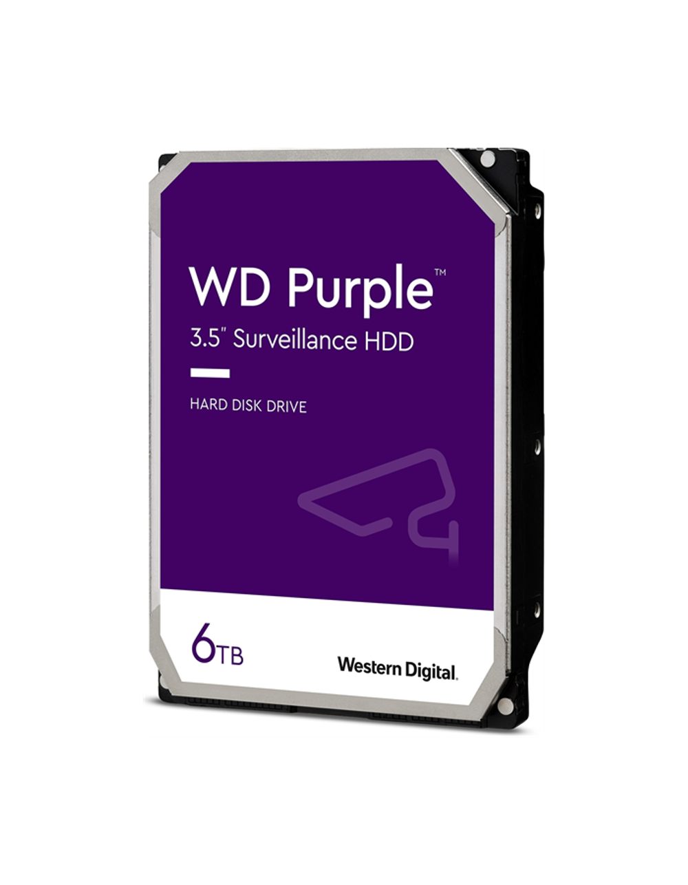 Western Digital Purple HDD 3.5" SATA 6Tb, IntelliPower, 128MB buffer (DV&NVR), WD62PURX, 1 year