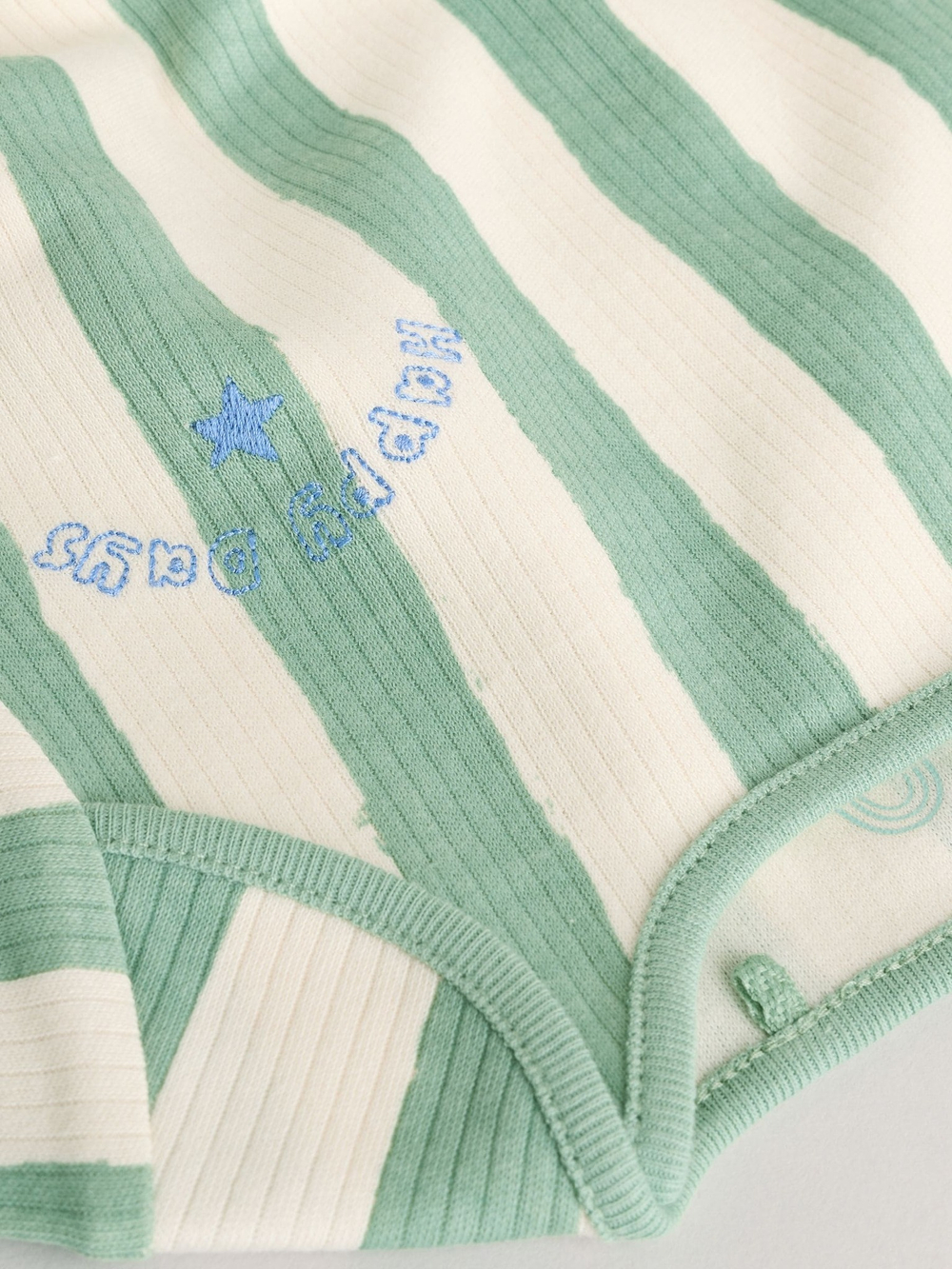 Боди с коротким рукавом для малышей Next E93-287, 3 шт., Бежевый, Мятный, Голубой