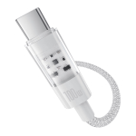 USB-A - USB-C Кабель Baseus Gem Charging+Data 100W 1m - Moon White