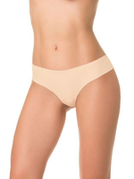 Трусики-бразилиана с полосками на задней части (Размер: XL) (Цвет: молочный)
