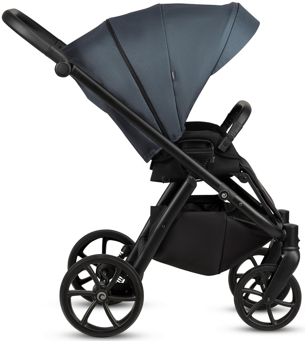 Детская коляска Tutis Leo 3 Plus 4 в 1 с автокреслом Elo Lux EduSky Black и базой 1582211 India Ink