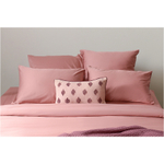 Простыня из сатина темно-розового цвета из коллекции essential, 180х270 см