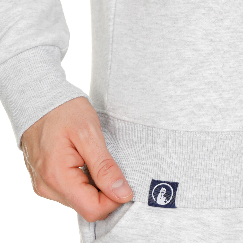 Мужская кофта теннисная Quiet Please Retro Stripe Block Hoody Men - Lightgrey, Multicoloured