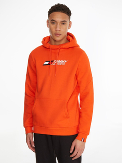 Куртка теннисная Tommy Hilfiger Essentials Hoody - acid orange
