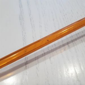 Трубочка стеклянная прямая янтарная (уценка)