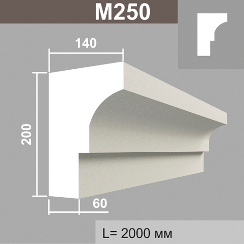 М250 молдинг (140х200х2000мм)