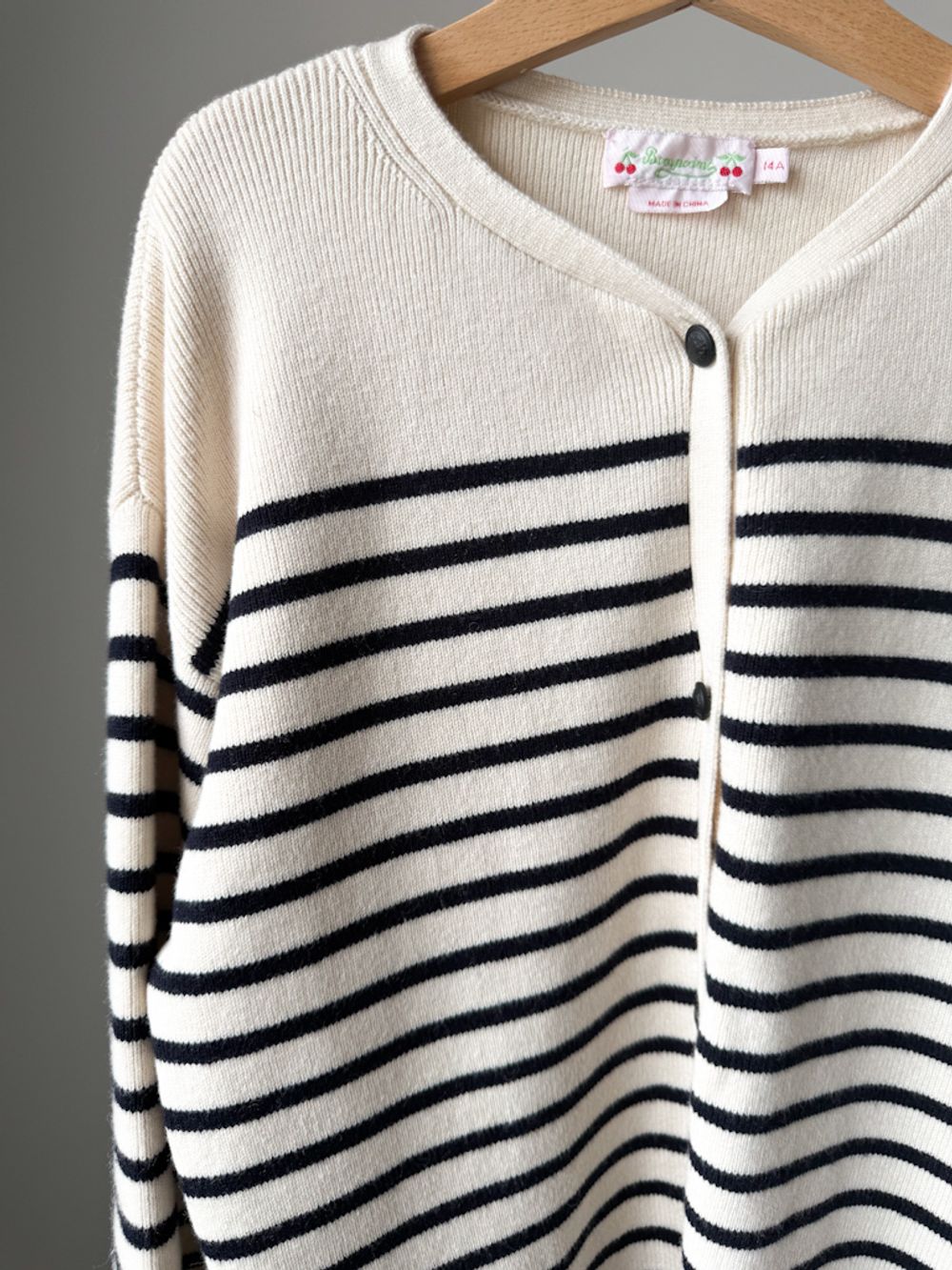 Кардиган Bonpoint из шерсти и хлопка, 164