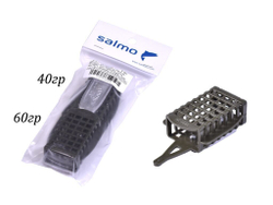 Кормушки фидер. Salmo FEEDER SQUARE съёмное дно 40г 60г 2шт. набор