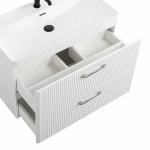 Тумба с раковиной BelBagno DUE-800-2C-SO-BL-P Bianco Lucido