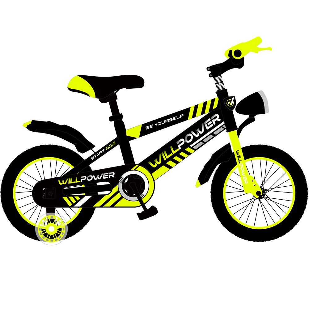 Велосипед  18" WILLPOWER желтый FG230707002C-4-3