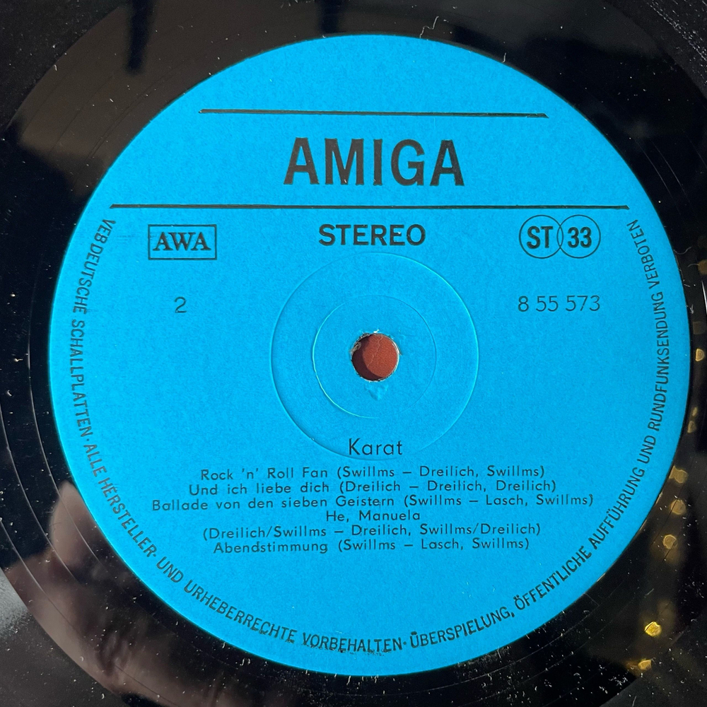 Винтажная виниловая пластинка LP Karat Карат (ГДР 1978)