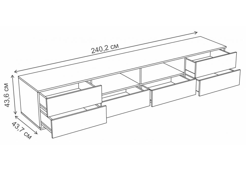 ТВ-тумба Woodville Маллоу дуб вотан, белый глянец
