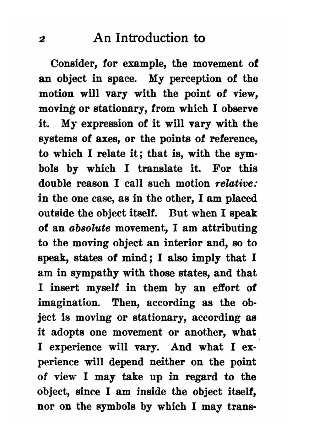 An Introduction to Metaphysics | Henri Bergson