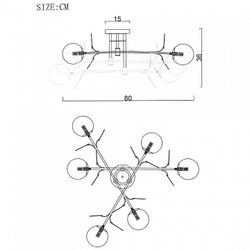 Потолочная люстра Imperiumloft MATISSE matisse-b