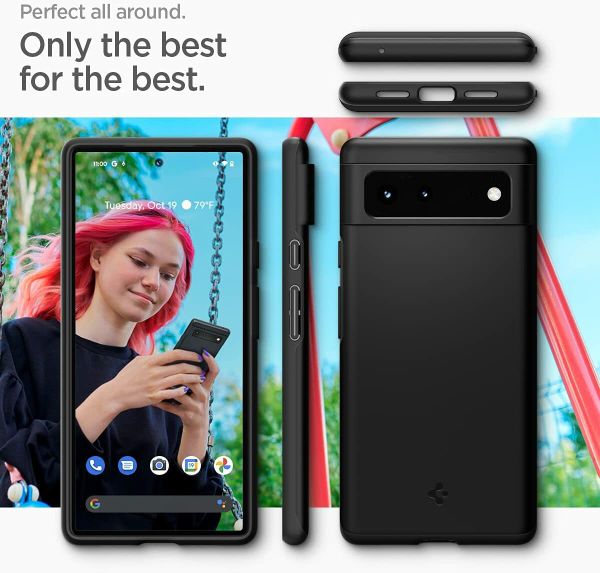 Чехол Spigen Thin Fit для Google Pixel 6 (2021) - Black
