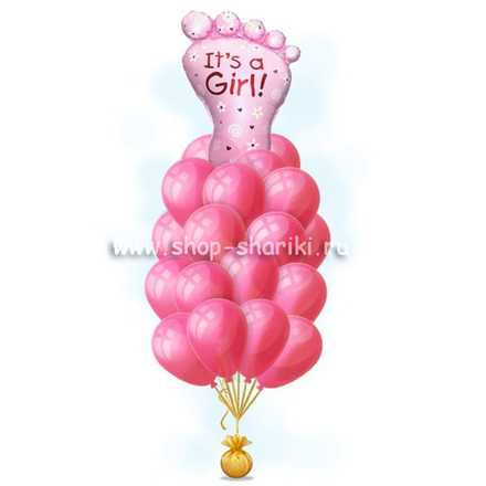 Букет шариков для девочки