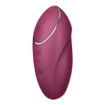 Клиторальный стимулятор с вибрацией Satisfyer Tap&Climax 1 бордовый