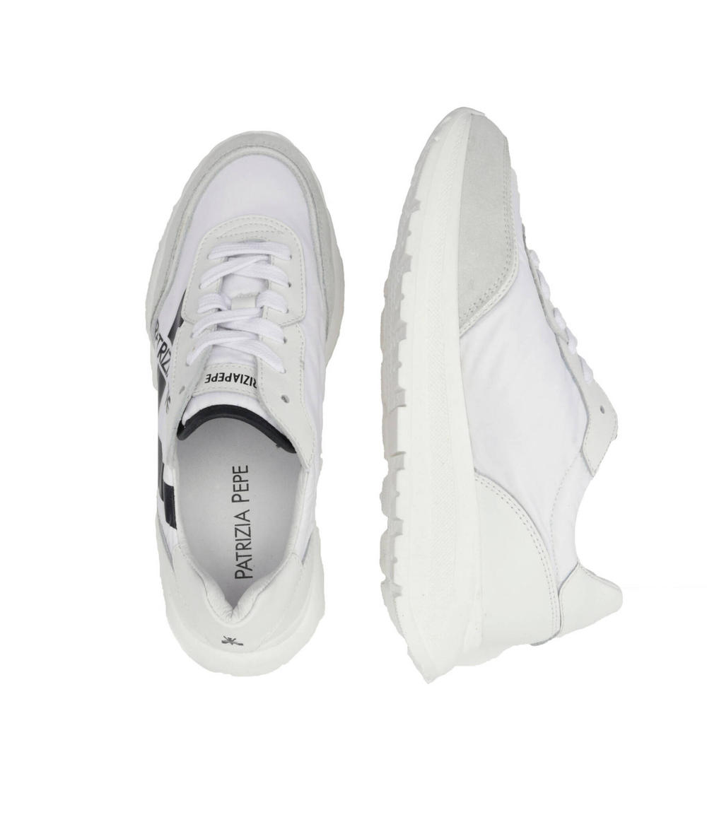 Кожаные кроссовки Patrizia Pepe - белый(PPJ206)