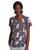 Топ медицинский женский Dickies DK700, единороги, XL