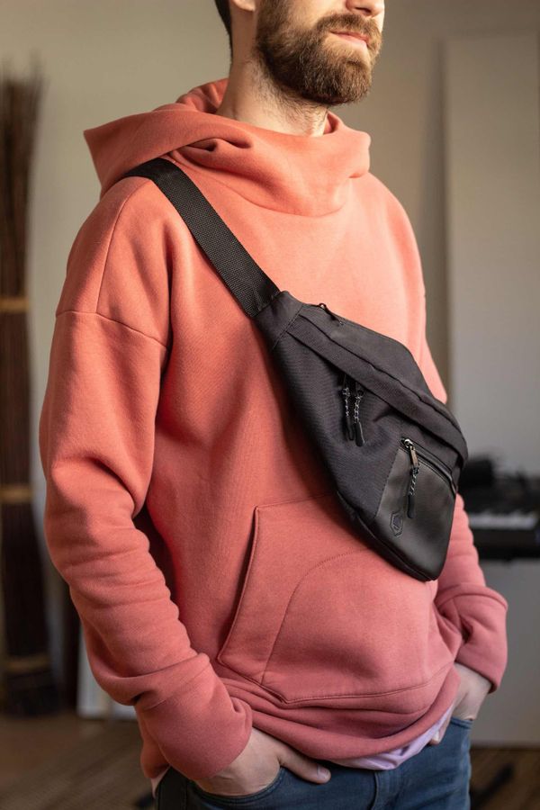 Сумка поясная MONQ Big Buddha Черная - фото 4