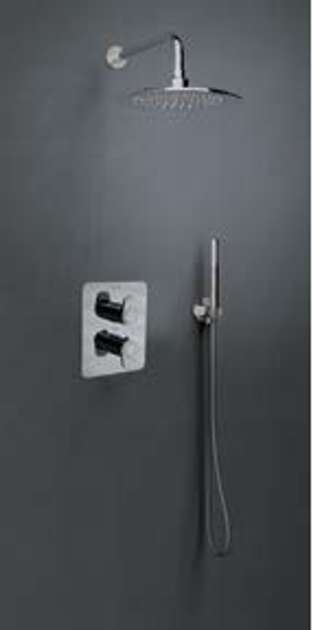 Встраиваемый термостатический смеситель для душа на 1 выход ALEXIA 362411SNC никель