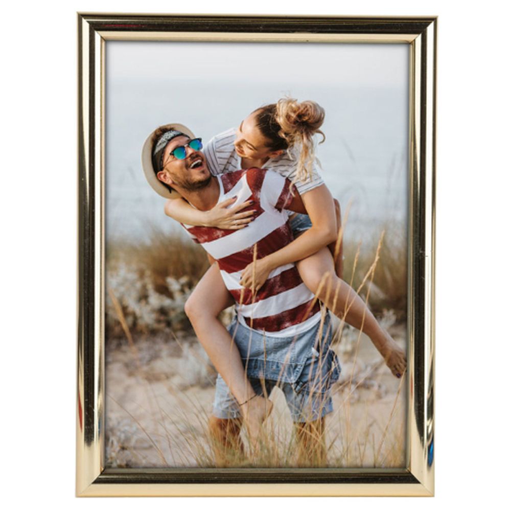 Фоторамка Image Art Радуга 30х40 пластиковая со стеклом золото | Image Art