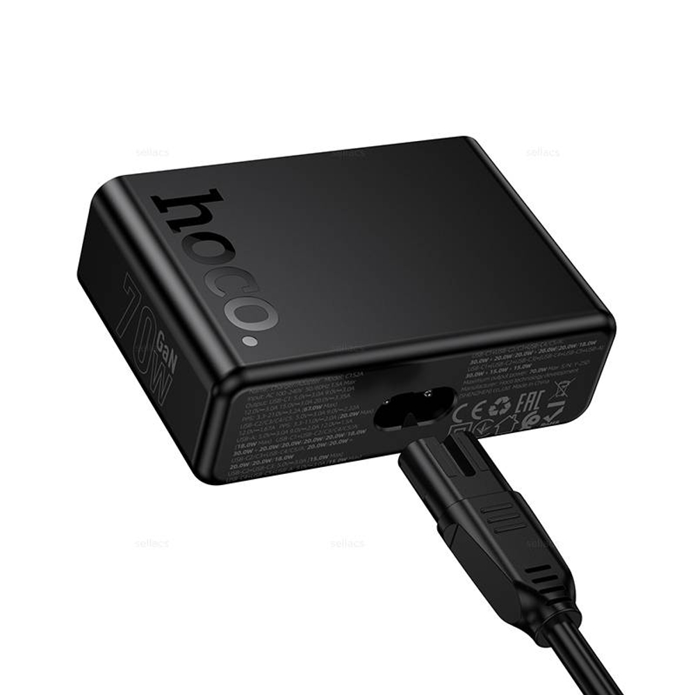 Зарядное устройство PD70W 6-портов (5C1A) Hoco C152A (black)