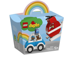 Lego Duplo Fire Helicopter & Police Car